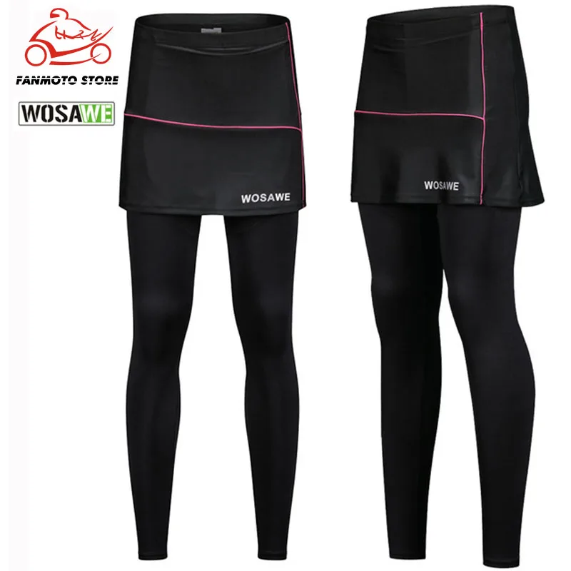 Ycle pants women breathable anti uv mtb bicycle bike pant with skirt female comfortable thumb200