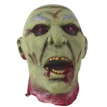 Big Green Life Size Latex Zombie Severed Head Realistic Gross Creepy Horror Prop - £34.14 GBP