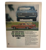 Now From Chevrolet The Quick-Size ‘67 Chevelles Chevrolet Vintage Print Ad - $26.70