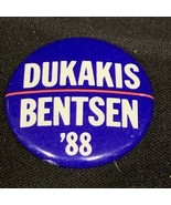 Michael Dukakis Lloyd Bentsen President Election Button Mini Pin Campaig... - €6,81 EUR