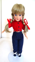 Modern Tagged 13&quot; Mary Hoyer Play Doll Blonde in Pigtails in Pants Sweater Set - £74.70 GBP