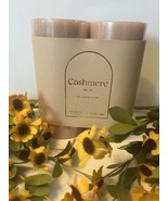 UR BANE BY DW HOME CASHMERE TWO PILLAR CANDLE SET 2.75&quot; X 6&quot; - $33.94 CAD
