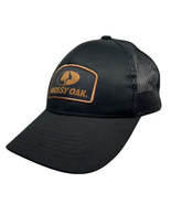 Mossy Oak Black Mesh Back Snapback Trucker Hat Cap - £10.86 GBP