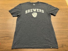 Milwaukee Brewers Men’s Blue MLB Baseball T-Shirt - ‘47 Brand - Small - $9.99