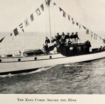 King Alfonso Aboard The Elena King&#39;s Cup 1928 Race To Spain Nautical Print DWS2 - £18.77 GBP