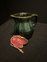 Vintage 1960&#39;s McMaster Pottery Green Fade Red Clay Pottery 3&quot; Pitcher - £11.39 GBP