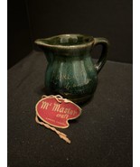 Vintage 1960&#39;s McMaster Pottery Green Fade Red Clay Pottery 3&quot; Pitcher - $14.46