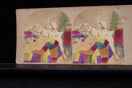 Antique Unsigned Stereoview Little Red Riding Hood Hand Colored #4 - $14.99