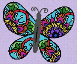 Pepita Needlepoint Canvas: Butterfly Colors, 12&quot; x 10&quot; - £66.38 GBP+