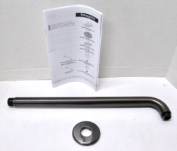 Hansgrohe Raindance 27413341 15&quot; Shower Arm in Brushed Black Chrome - READ - $37.99