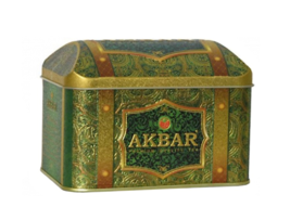 Akbar Premium Quality Tea Black &amp; Green Blend Rich Soursop 250g Gift Tin - £15.65 GBP