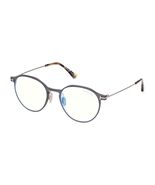 Tom Ford FT5866-B 013 Matte Dark Ruthenium/Shiny Grey Havana/Clear Blue ... - €206,17 EUR