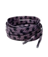 Marijuana Cannabis Weed Leaf Flat Laces for Air AJ Jordan 4 Canyon Purpl... - $7.99