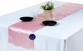 MDS Pack of 25 Wedding 12 x 108 Inch Satin Table Runner for Wedding Banq... - $61.00