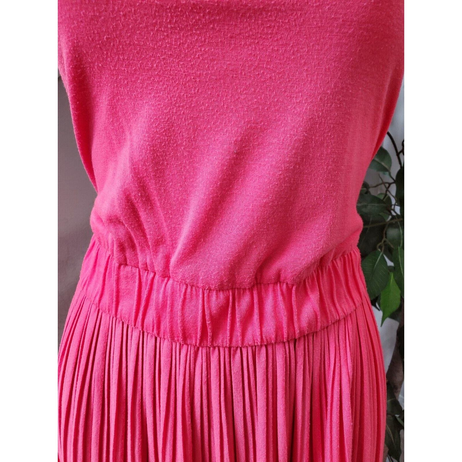 Calvin Klein Women's Pink Viscose Scoop Neck Sleeveless Long Maxi Dress Size S Item image 2