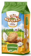 2 PACK OAT COOKIES w COCONUT x 190GR KOROVKA Biscuits RF Коровка - $11.87