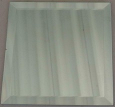 Cute Square Small Size Beveled Edge Mirror - Vgc - Great For Crafts - Nice Size - £9.48 GBP