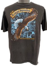 VTG 1989 Harley-Davidson 3D Emblem Single Stitch Shirt &quot;The Eagles Soars Alone&quot;  - £56.04 GBP