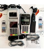 First Data FD130 Credit Card Machine And Auxiliary Pin Pad FD35 NEW OB ELEC - $696.85 CAD
