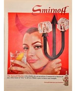 SMIRNOFF VODKA-Leaves you breathless-&quot;Dry&quot; is all wet-1968 Vintage Print Ad - $15.13 CAD