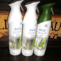 (3) Febreze Light Air Bamboo Scent Air Refresher Fragrance Room Spray - $39.35