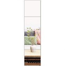 Full Length Mirror Tiles - 12 Inch X 4Pcs Frameless Wall Mirror Set Make Up Mirr - £26.61 GBP