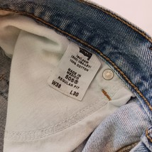 Levi's 505 Denim Men’s Denim Jeans Regular Fit Size 38x30 image 8