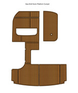 Sea-Wolf Swim Platform Cockpit Boat EVA Faux Foam Teak Deck Floor Pad Mat - $16,491.35 MXN