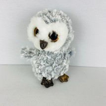 Ty Beanie Boos Owlette Feathery Gray Owl Gold Eyes Nose Feet April 20th 2016 - $16.19