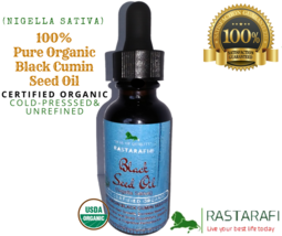 Rastarafi® Premium Organic Black Seed Oil  For Hair -Skin 1  Oz | Hair Growth - £7.80 GBP