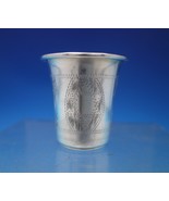 Judaica by Unknown Sterling Silver Kiddush Cup Hand Engraved 1.21 ozt. (... - $120.44 CAD