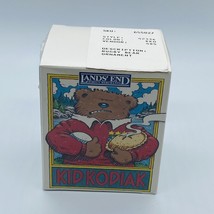 Lands End Bear Rugby Ornament Mint in Original Box 1996 KID KODIAK - £7.95 GBP