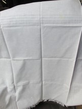 &quot;SMALL WHITE COTTON TABLE CLOTH WITH 4 MATCHING NAPKINS&quot; - PULLED THREAD... - $8.89