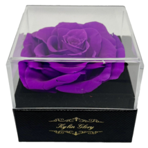 Kylin Glory Fresh Cut Flower Preserved Rose Purple in Display Box - $15.19