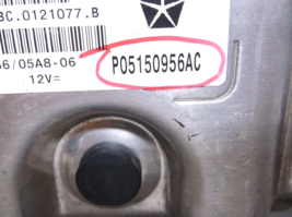 15-16-17  FIAT  500/ 1.4L / VIN R 8TH DIGIT   /ENGINE COMPUTER image 2