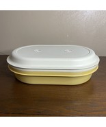 Tupperware 3 Pc Oval Hot Cold Server Harvest Gold 1326-7 1327-6 1328-8 V... - $11.29