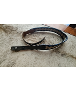 Youth Western Belt Hitched 26&quot; to 29&quot; Black Cream and Blue USED - $9.99