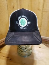 Champoux Farms Est. 1935 Black Mesh Trucker Snapback Adult Cap Hat - £19.43 GBP