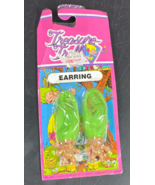 Treasure Trolls 1&quot; Ace Novelty Bingo Lottery Green Pierced Earrings New ... - $10.89