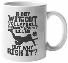 Make Your Mark Design A Day Without Volleyball Probably Wouldn&#39;t Kill Me. Funny  - $19.79+