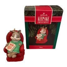 1992 Hallmark Keepsake Ornament Mom Bunny In Chair “Mom’s Christmas Memories” - £6.32 GBP