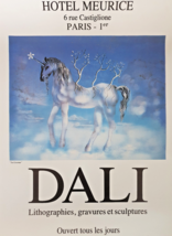 Salvador Dalí - Cartel Original de Exposición - Póster-Unicornio-1984 - £137.70 GBP