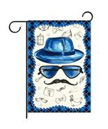 Linen Blue Fathers Day Garden Flag Double Sided 12.5x18 Inch - $193.06 MXN
