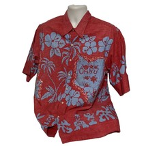 Phil Edwards By Reyn Spooner Hawaiian Camp Shirt Men&#39;s XL Oahu Hibiscus ... - $28.08