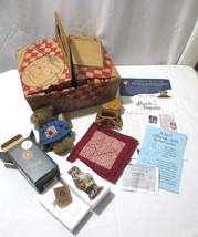 Boyds Bears Frolickin Collectors Club Picnic Basket Kit 2002 Collectible - £35.26 GBP