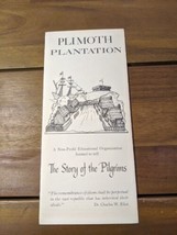 Plimouth Plantation The Story Of The Pilgrims Brochure Pamphlet Booklet - £23.34 GBP