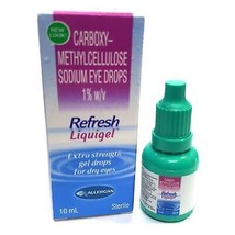 Refresh Liquigel Lubricant Extra Strength Gel Drops For Dry Eyes 10 Ml - £7.40 GBP