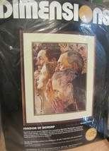 Dimension Norman Rockwell  Freedom of Worship Crewel kit NEW - $21.80