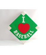 I love Baseball Button Pin Pinback - £4.82 GBP