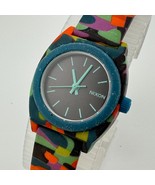 Nixon The Small Time Teller Quartz Watch Women 100m Colorful Analog New Battery - $604.47 MXN